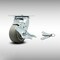 Service Caster 4 Inch SS Thermoplastic Rubber Caster with Roller Bearing and Brake/Swivel Lock SCC-SS30S420-TPRRF-TLB-BSL - alternate 1